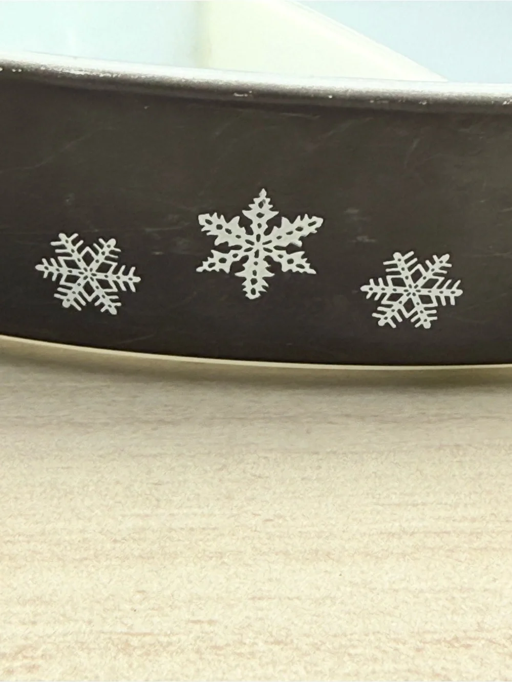 Vintage Pyrex Black Snowflake Divided Oval Casserole Dish